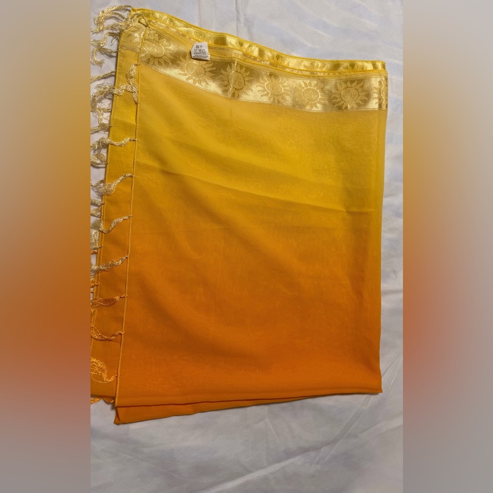 Vibrant Yellow and Orange Beach wrap